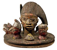 One of Only 50 Pieces Made Vintage 1800 Yoruba Egungun Mask 